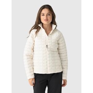 The North Face Womens Thermoball Jacket White Dune Size XL NWT $230 MSRP